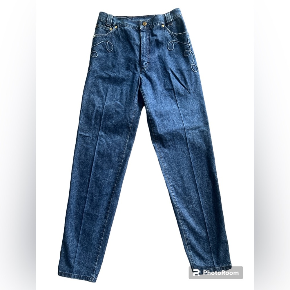 Vintage Escada Denim Womens 40 28x33 Margaretha Ley E ONE Blue Jeans USA Made